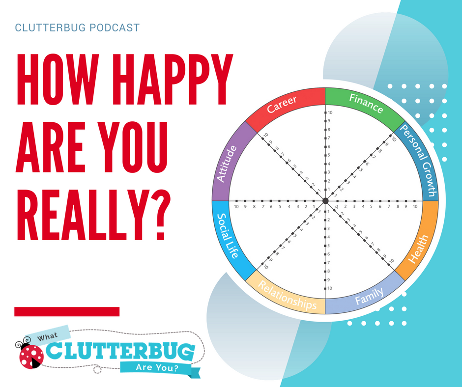 How Happy Are you Really? The Wheel of Life Can Help You Find Out | Clutterbug Podcast # 37