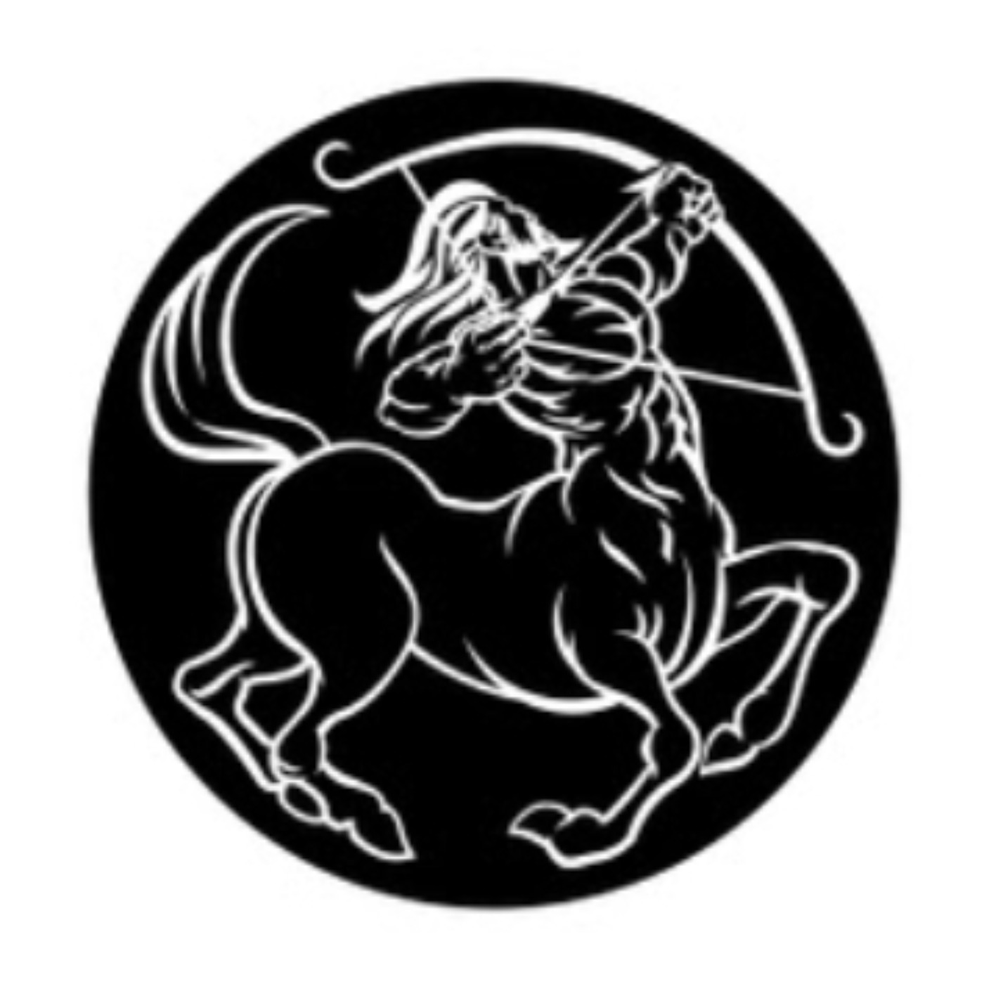 стрелец символ. стрелец чб. стрелец вектор. знаки зодиака. стрелец зодиак.