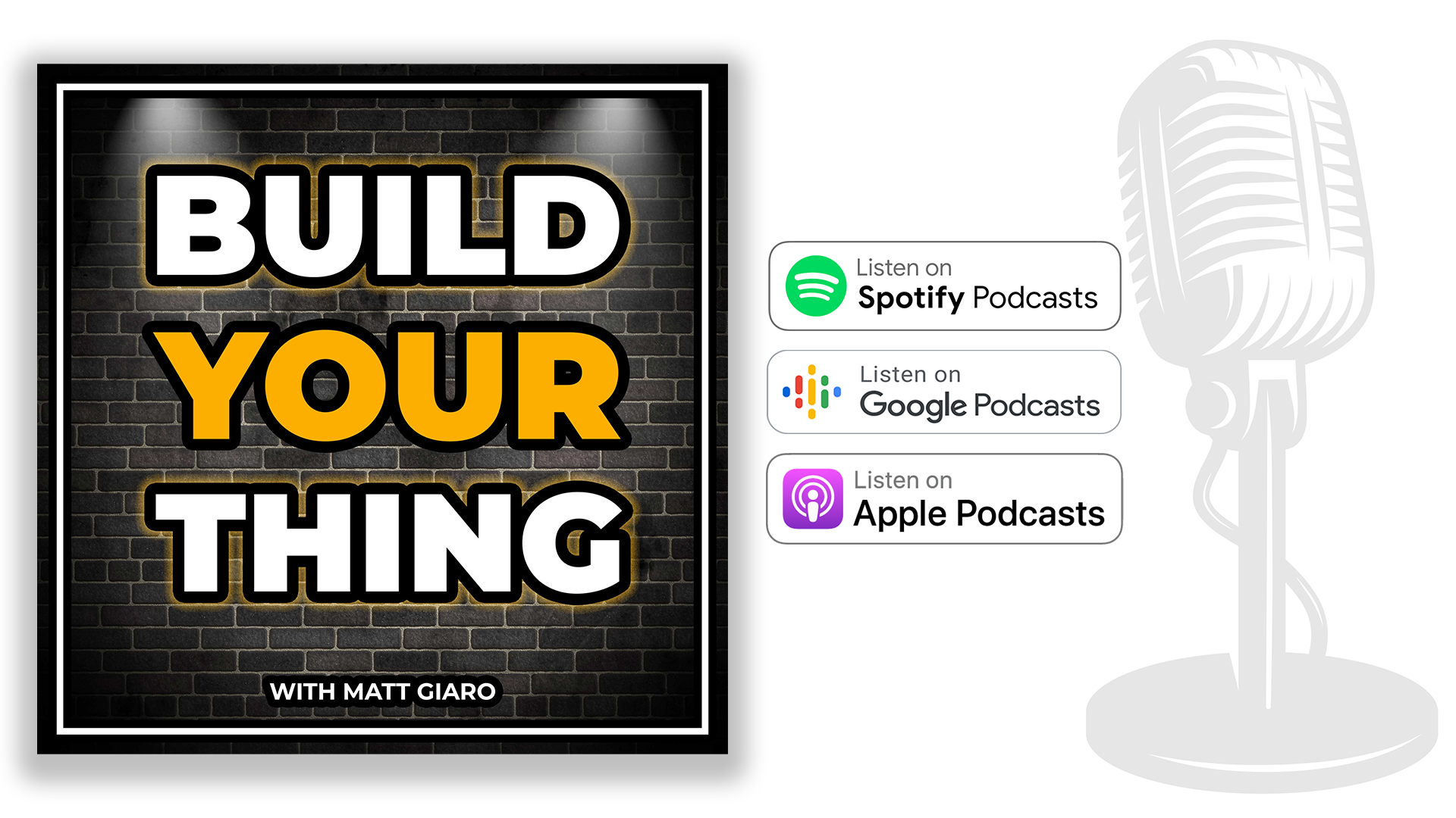 Build Your Thing – The Podcast For Content Creators