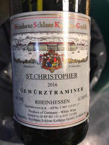 St. Christopher 2016 Gewürztraminer (Rheinhessen)