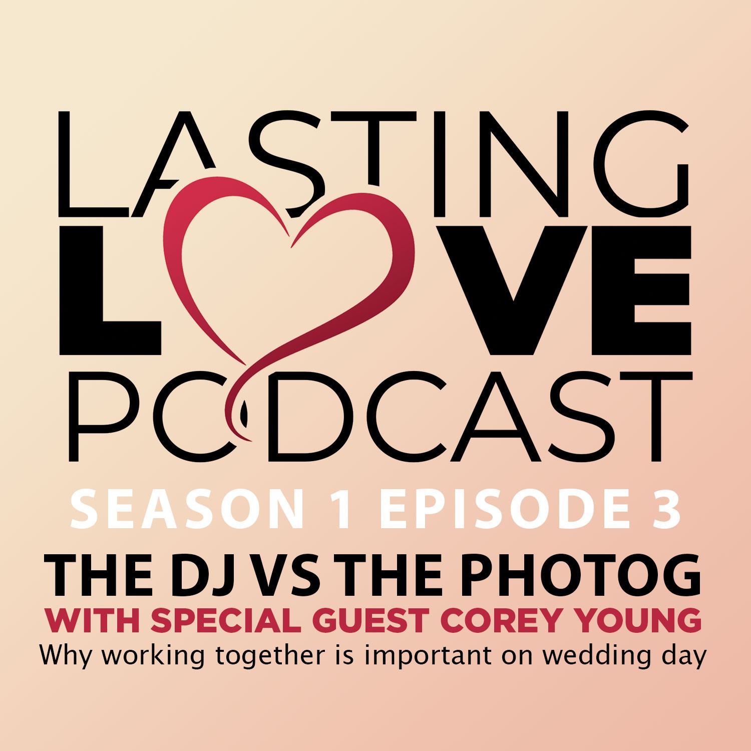 Episode 3 - The DJ vs The Photog - Why getting along is important on wedding day.