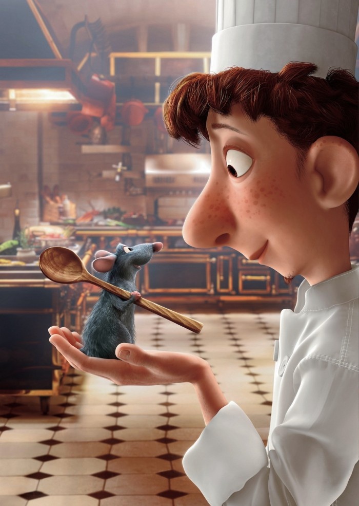 Tucking in to Ratatouille