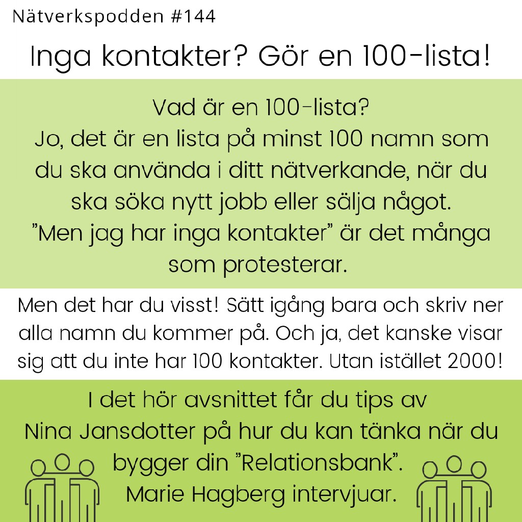 Nätverkspodden | Nätverkande, PR & marknadsföring