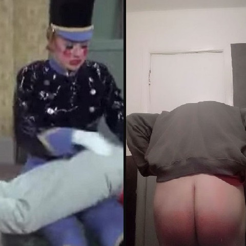 Lucy the Robot Spanking Podcast Brush Spanking