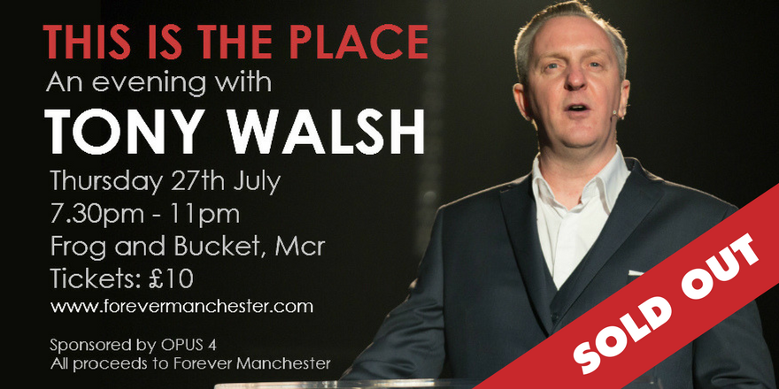 'An Evening with Tony Walsh' at The Frog & Bucket