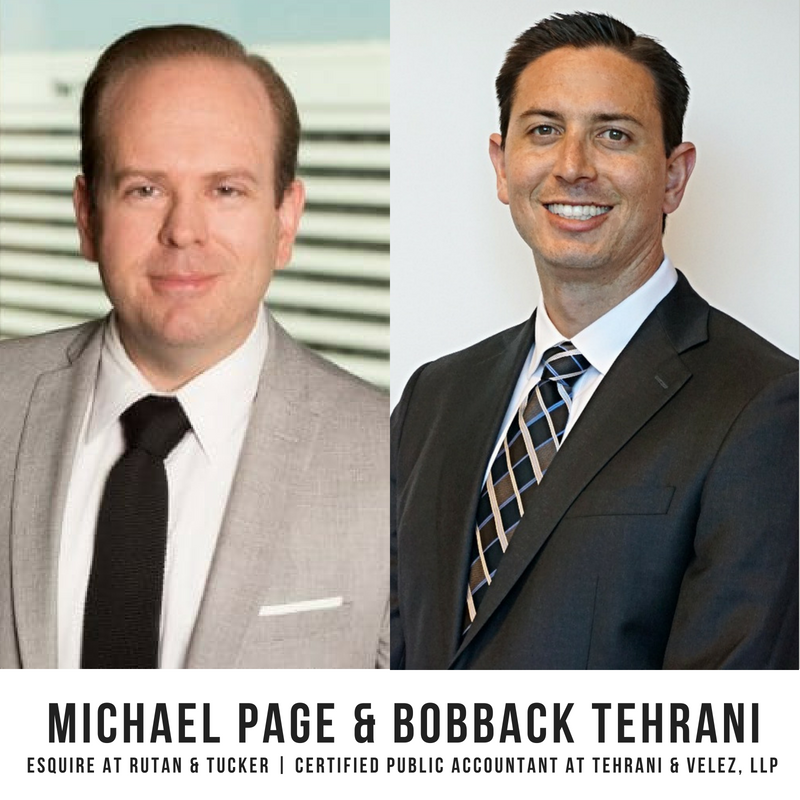 Bobback Tehrani, CPA & Michael Page, ESQ - Real Estate Taxation