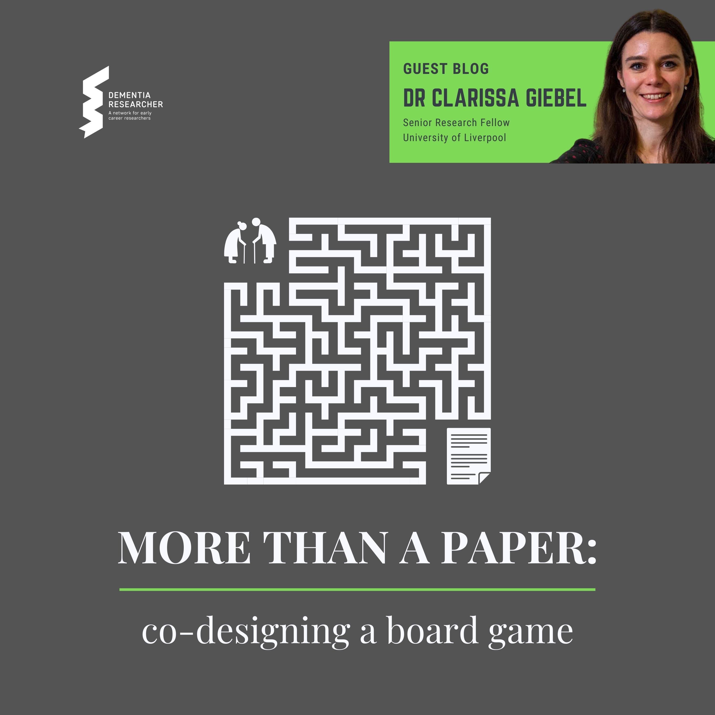 Dr Clarissa Giebel More than a paper codesigning a board game