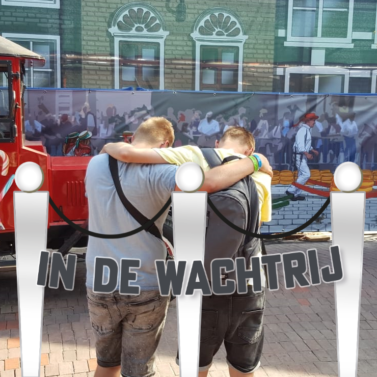 In de wachtrij
