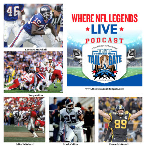 NFL Football: Leonard Marshall, Tony Collins, Mike Pritchard, Mark Collins, & Vance McDonald Join Us...