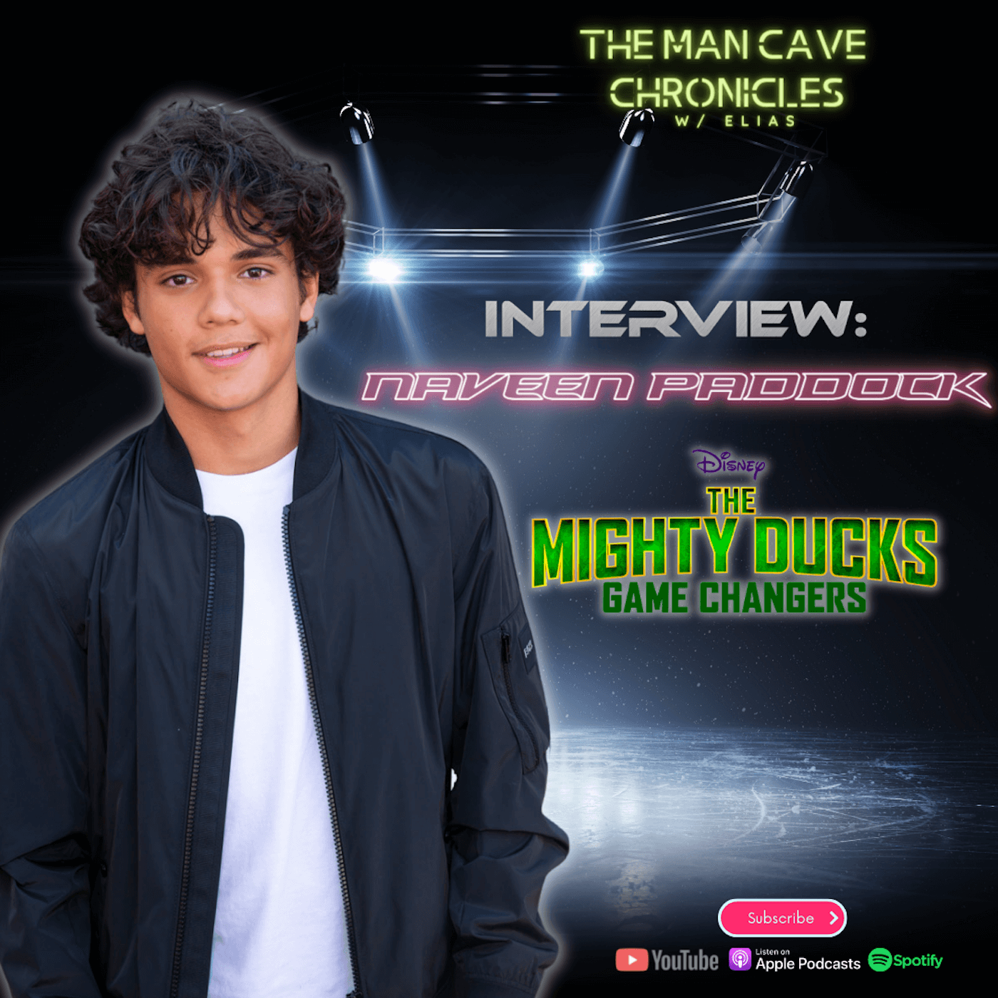 Naveen Paddock -'The Mighty Ducks: Game Changers' Season 2 on Disney+ | The  Man Cave Chronicles w/ Elias