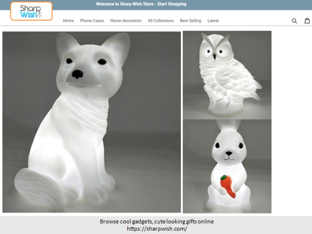 Cute Owl Rabbit and Fox Nightlight