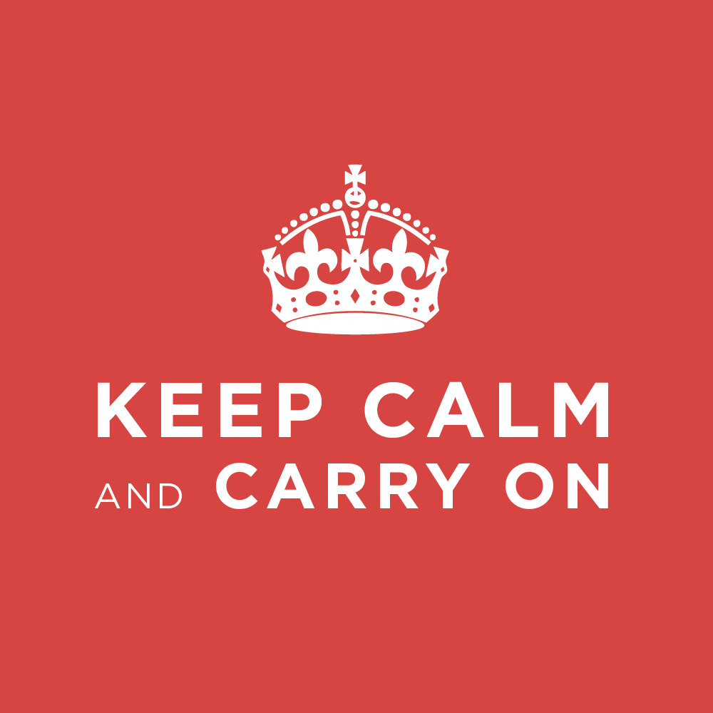 Keep Calm and Carry On - part 5