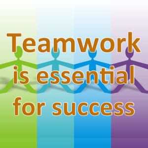Teamwork is essential for success