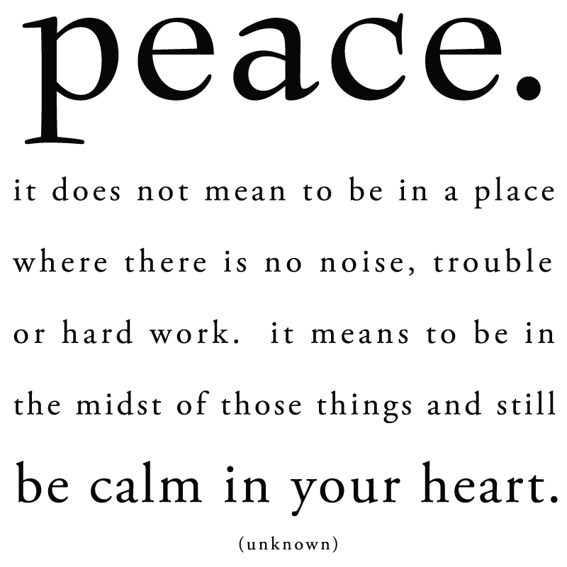 Peace Be Unto You