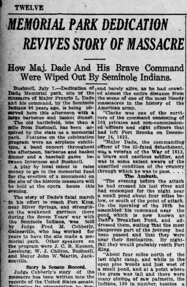 Seminole Wars Authority
