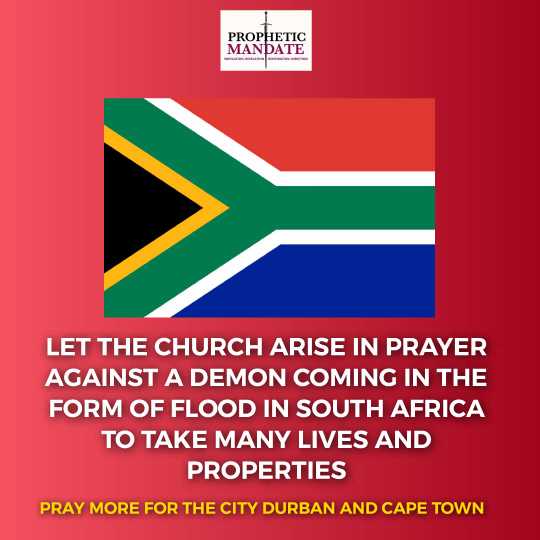 INTERCEDE FOR SOUTH AFRICA Day 1