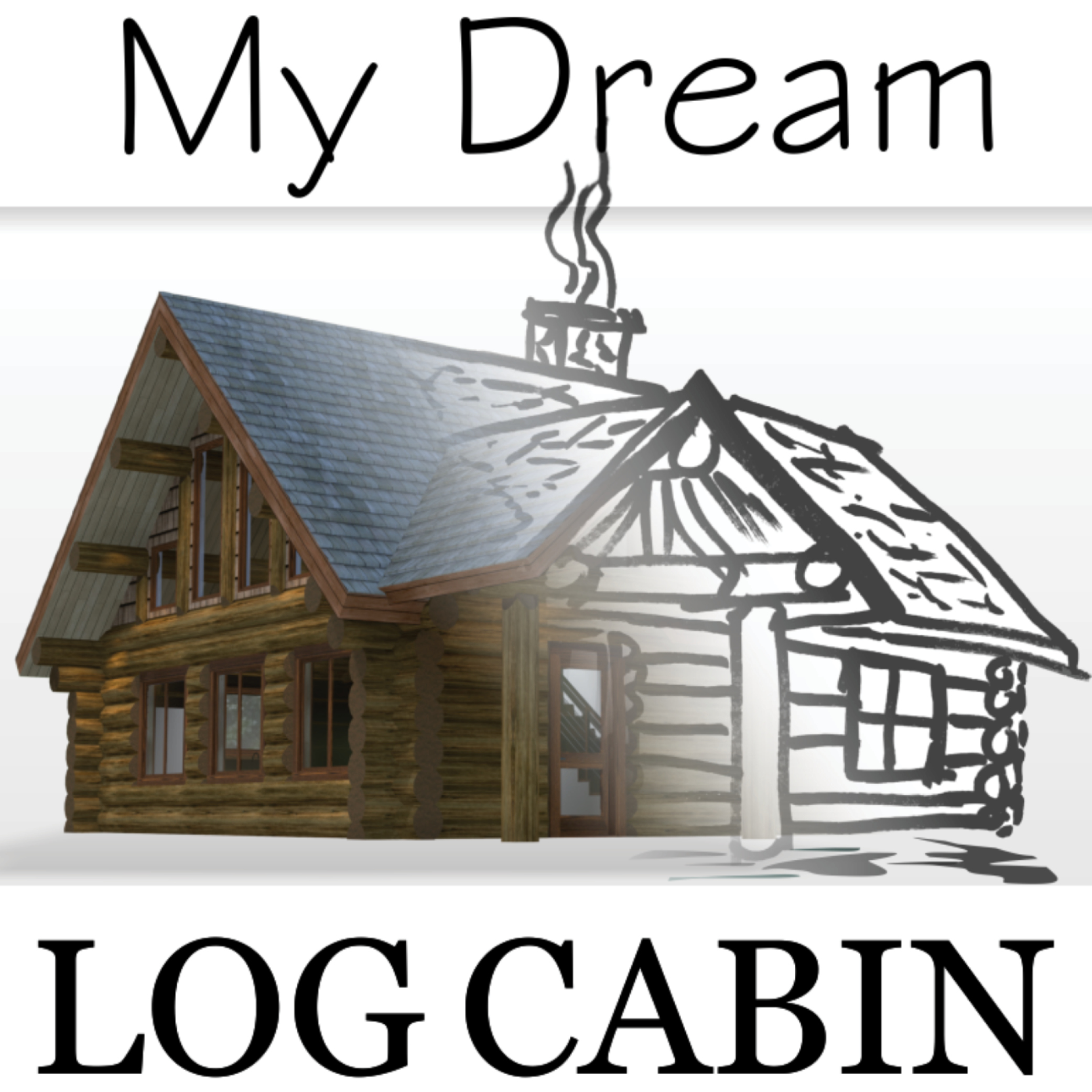 log home clipart